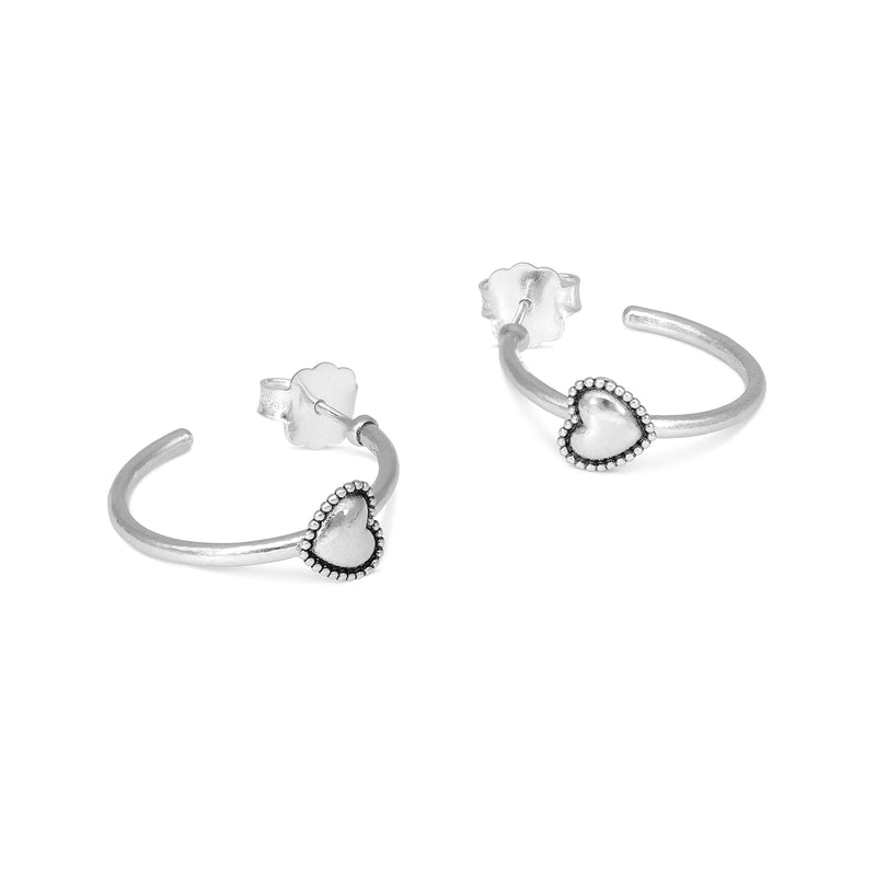 Heart Hoop Earrings