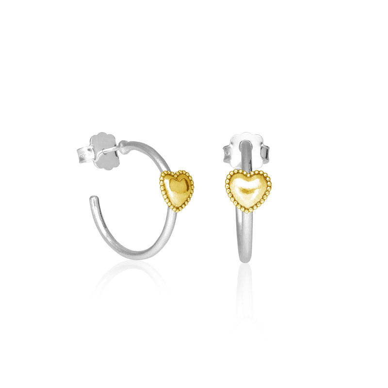 Heart Hoop Earrings