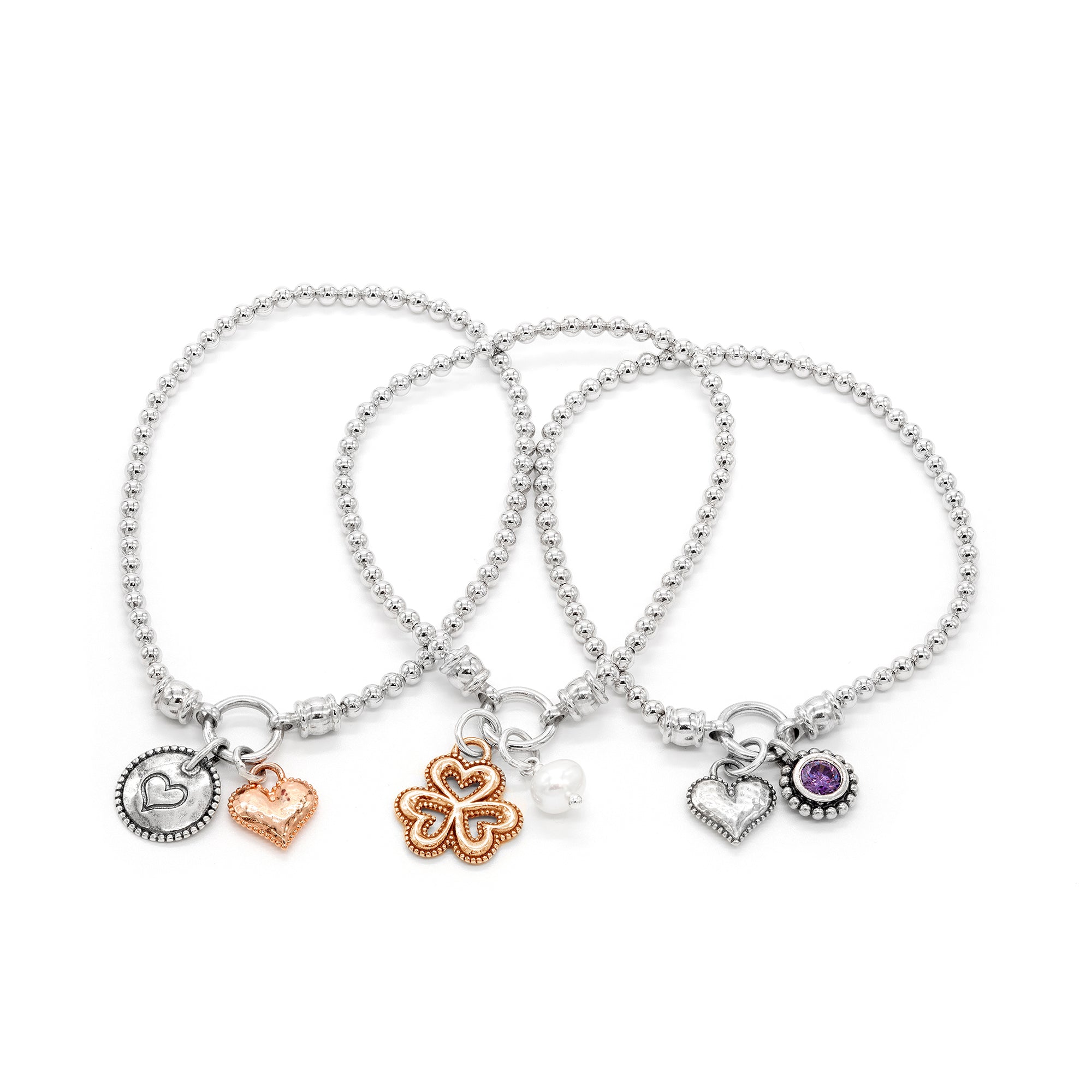 Stackable Stretch Bracelet Trio dannynewfeldjewelry