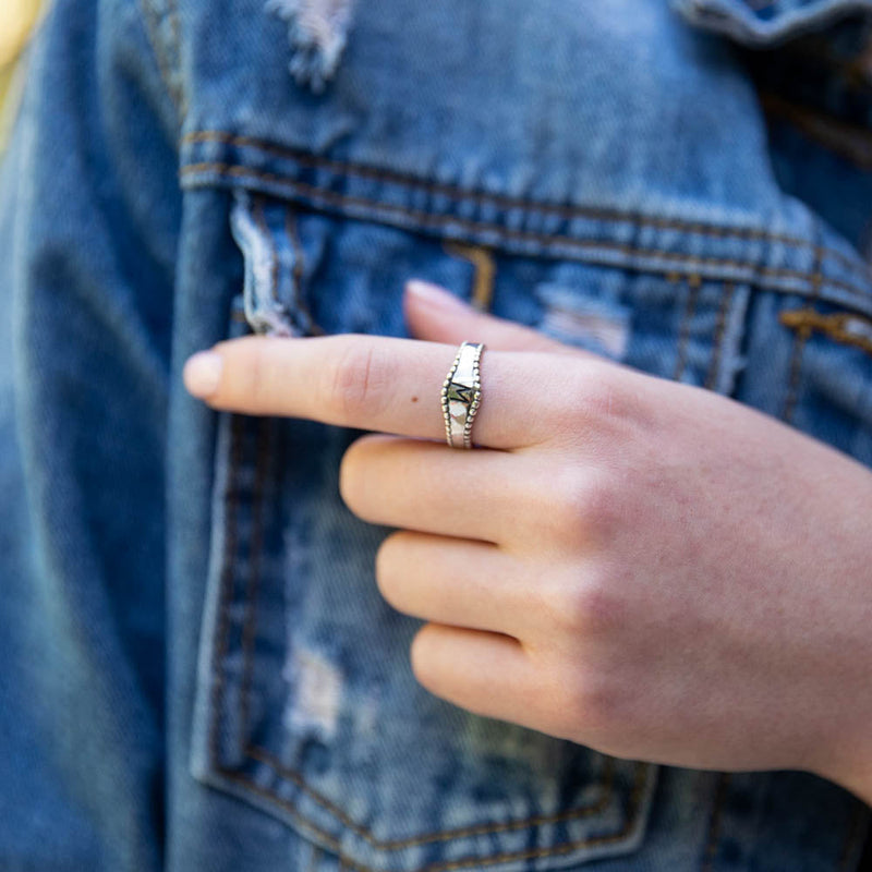 Initial Wave Ring Sterling Silver - Danny Newfeld Collection