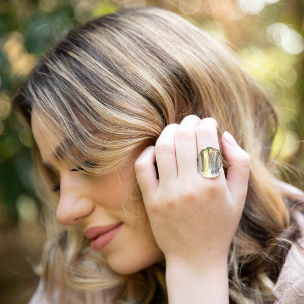 Engravable Saddle Ring Sterling Silver - Danny Newfeld Collection