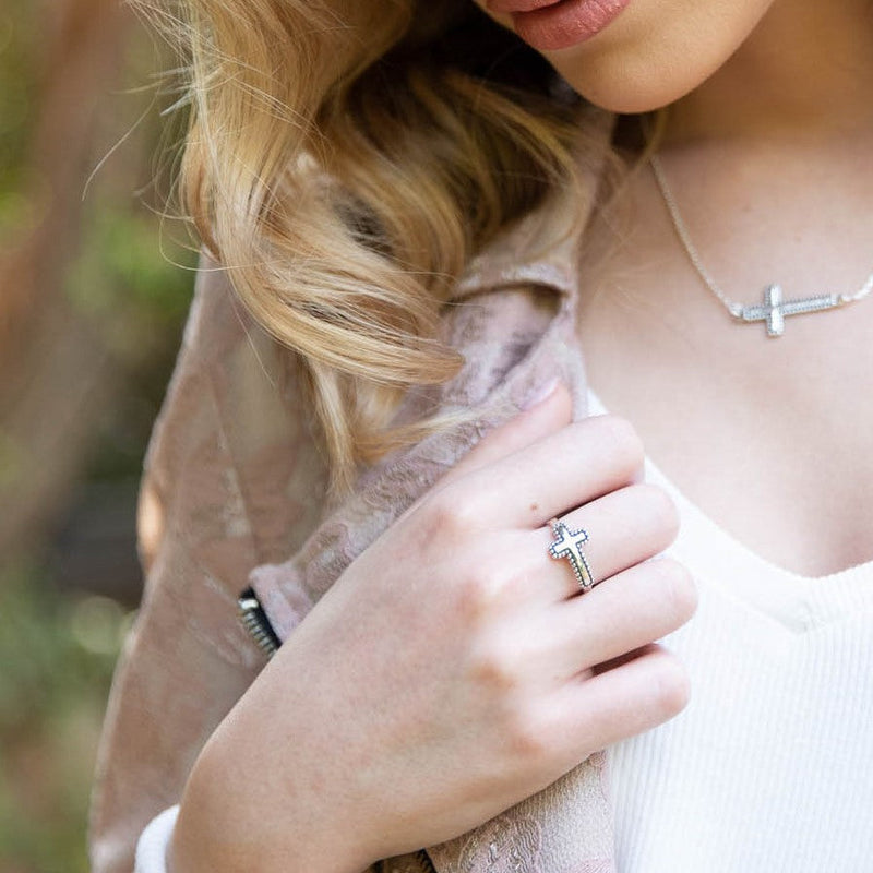 Sideways Cross Ring