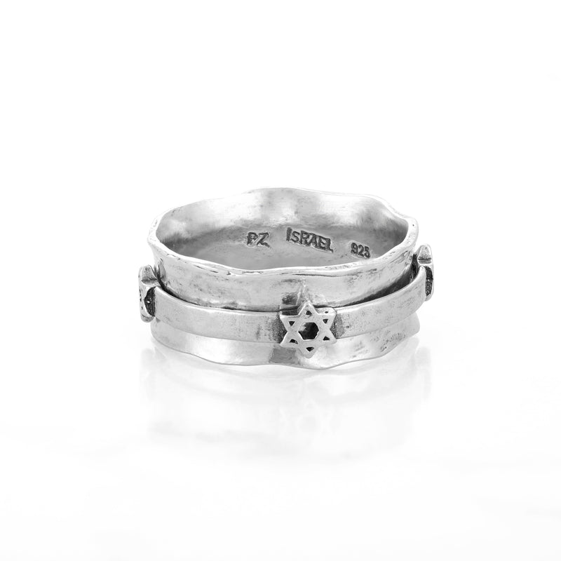 Star of David Spinner Ring Sterling Silver - Danny Newfeld Collection