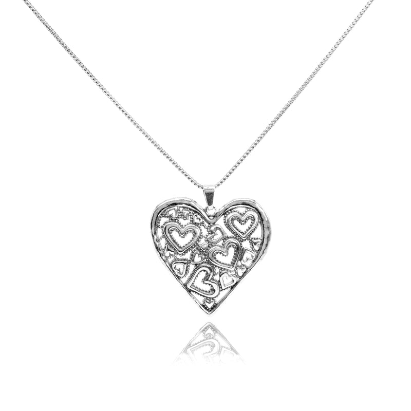 Multi Open Hearts Necklace